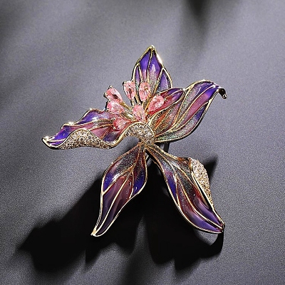Iris Flower Enamel Pins PW-WGC4E38-01-1