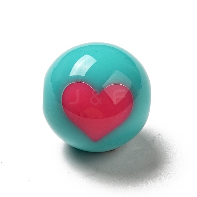 Two Tone Opaque Acrylic Beads LS-SACR-K003-03E-1