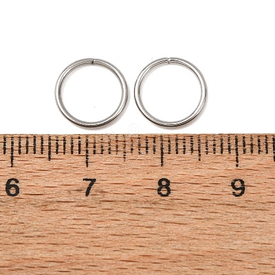 Tarnish Resistant 304 Stainless Steel Open Jump Rings Jump Rings LS-STAS-N015-04-10x1mm-1