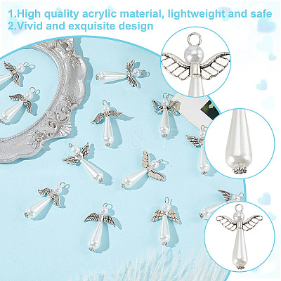 Alloy & Acrylic Pendands PALLOY-HY00030-1