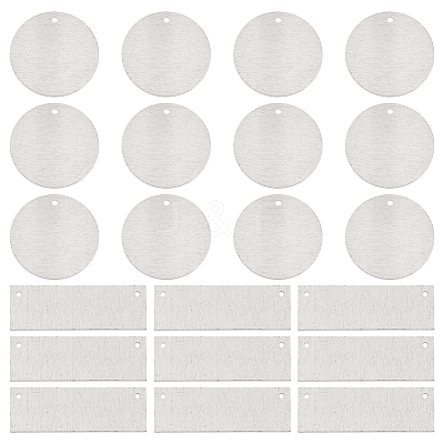 40Pcs 2 Styles Aluminum Pendants FIND-SC0010-22-1