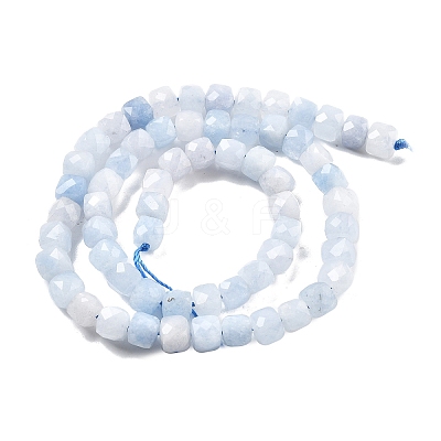 Natural Quartz Imitation Aquamarine Beads Strands G-C179-B04-01-1