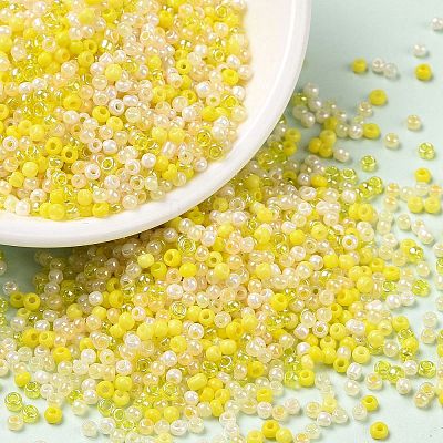 Opaque Colours Luster 12/0 Glass Seed Beads SEED-A030-09C-1