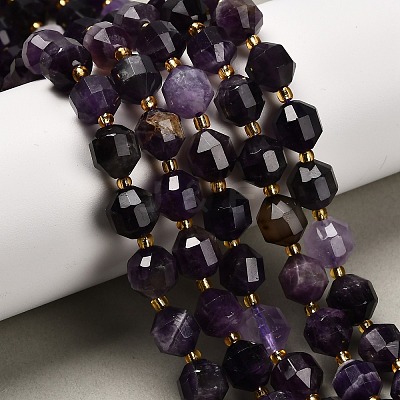 Natural Amethyst Beads Strands G-P568-B01-01-1