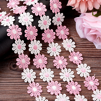 Colorful Polyester Lace Trim OCOR-TA0001-34C-1