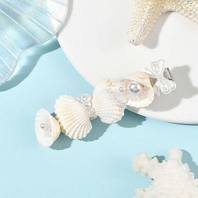 Natural Shell Alligator Hair Clips PHAR-TA000009-1