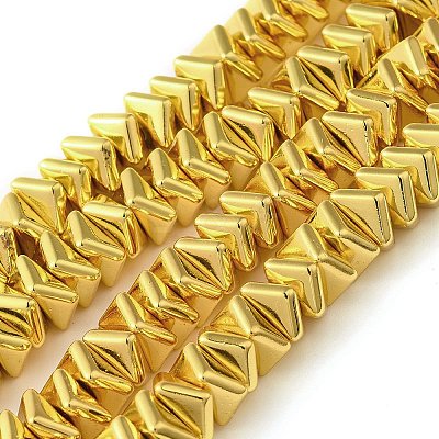 Electroplated Synthetic Non-magnetic Hematite Beads Strands G-L606-A01-01C-1
