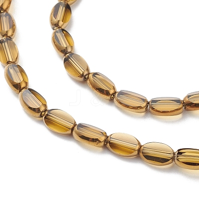 Electroplate Glass Beads Strands EGLA-K015-12B-1