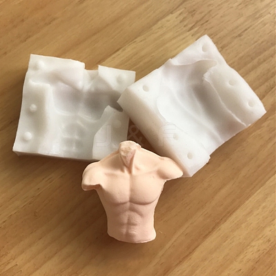 DIY Silicone Craft Doll Body Mold DIY-I082-06-1