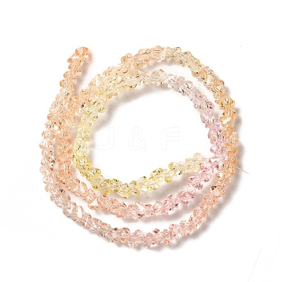 Transparent Glass Bead Strands GLAA-H023-02A-1