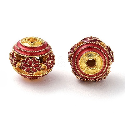 Alloy Enamel Beads ENAM-B001-08L-03-1