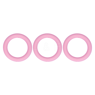 3Pcs Ring Silicone Focal Beads JX895G-01-1