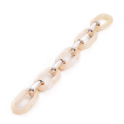 Handmade Acrylic Cable Chains AJEW-JB00634-01-1