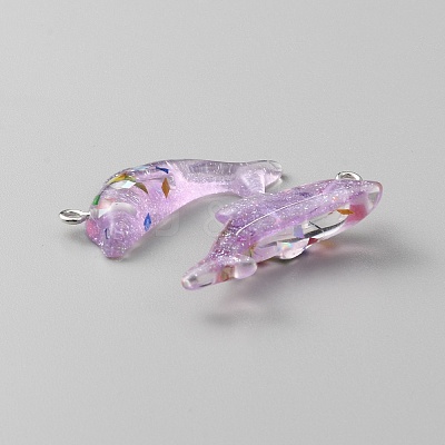 Transparent Resin Pendants DIY-TAC0020-25G-1