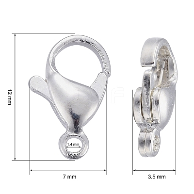 304 Stainless Steel Lobster Claw Clasps LS-X-STAS-E464-21E-S-1