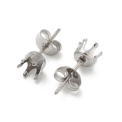 316 Surgical Stainless Steel Stud Earring Findings STAS-Z118-03P-03-1