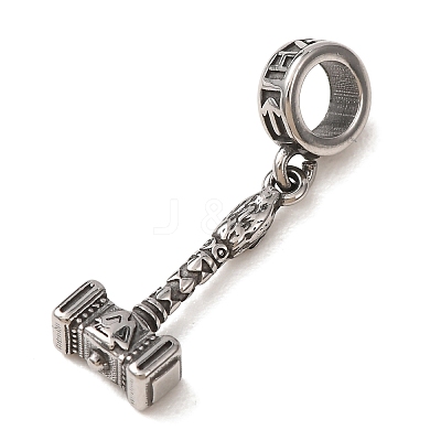 Viking 316 Surgical Stainless Steel European Dangle Charms SA-CBA7555-09AS-1