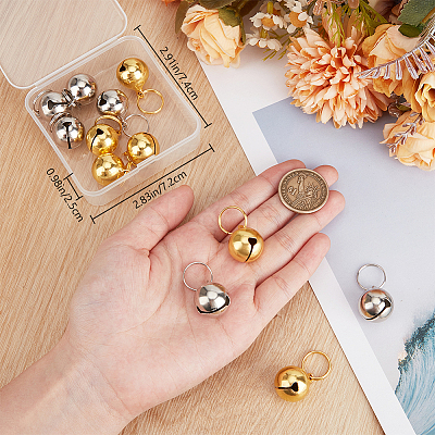 12Pcs 2 Colors Brass Pendants FIND-BBC0003-84-1