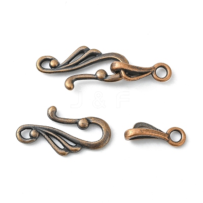 Tibetan Style Hook Clasps RLF1157Y-NF-1