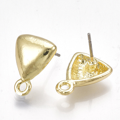 Alloy Stud Earring Findings PALLOY-T065-07-1