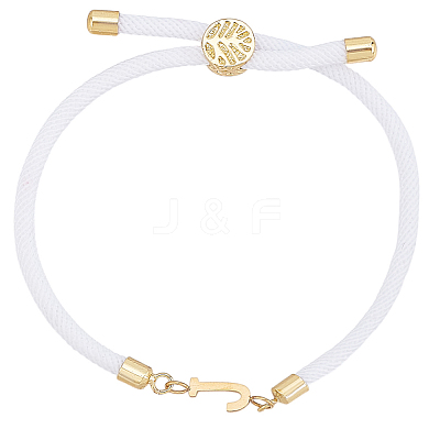 1pc Adjustable Nylon Cord Slider Bracelets for Women BJEW-LP0001-33J-G-1