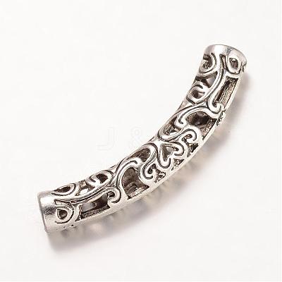 Tibetan Style Alloy Tube Beads PALLOY-K226-01AS-1