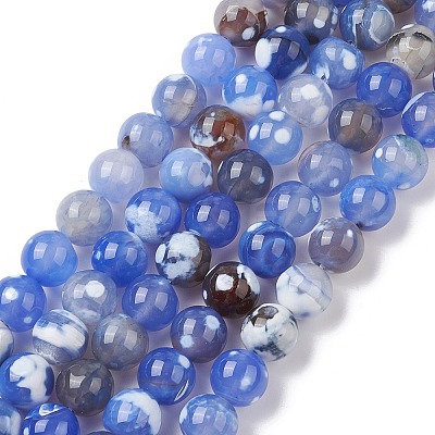 Natural Fire Crackle Agate Beads G-C102-A01-01-1
