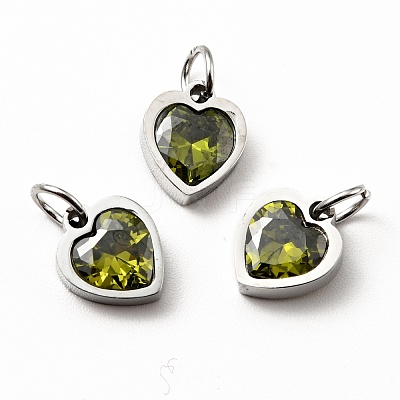 304 Stainless Steel Pendants STAS-D189-06P-1