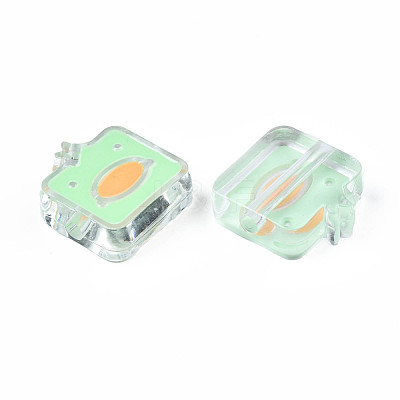 Transparent Acrylic Beads ACRC-S039-09B-1