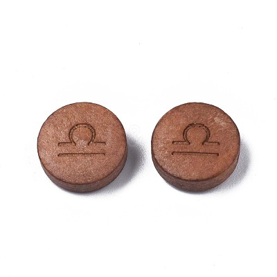Laser Engraved Wood Beads WOOD-S053-53H-1