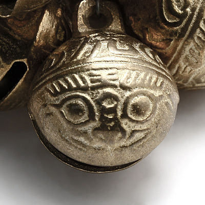 Brass Bell Pendants KKB-A003-11mm-1