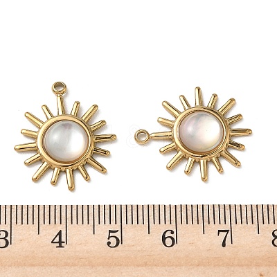 Natural Freshwater Shell Pendants STAS-G397-03G-01-1