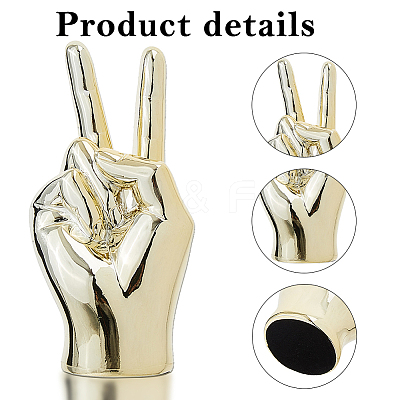Resin Gesture Display Decorations DIY-WH0888-850-1