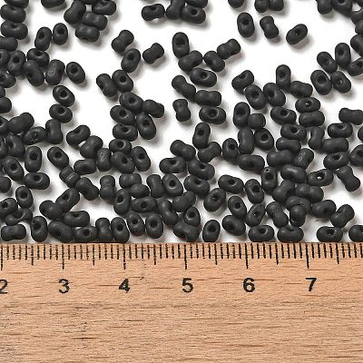 Glass Frosted Seed Beads SEED-K009-05B-03-1