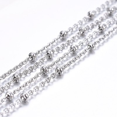 Tarnish Resistant 304 Stainless Steel Cable Chains CHS-H020-02P-1