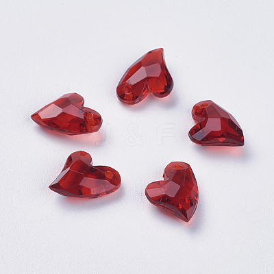 Transparent Acrylic Charms X-MACR-G055-11mm-41X-1