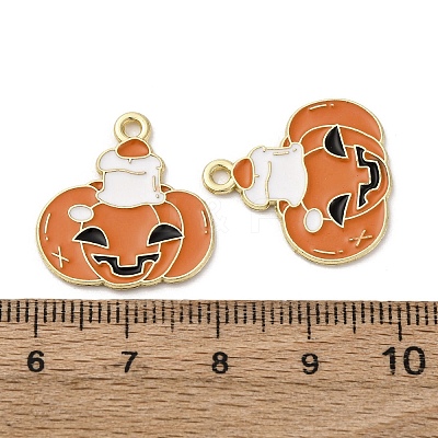 Halloween Alloy Enamel Pendants STAS-I354-01G-B01-1