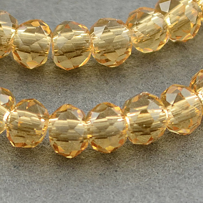 Transparent Glass Beads Strands GLAA-R135-2mm-03-1