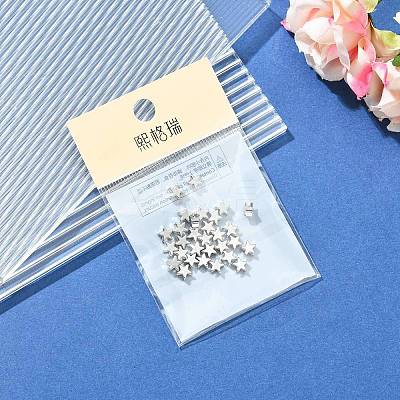 SHEGRACE Brass Star Beads XGRPCU878-300P-1