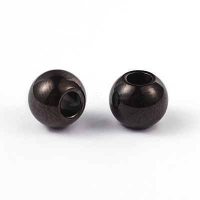 Round 304 Stainless Steel Beads STAS-L176-10-1