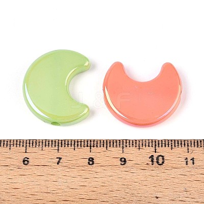 UV Plating Opaque Acrylic Beads OACR-T028-59-1