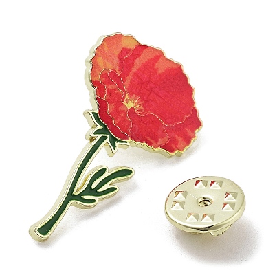 Flower Series Zinc Alloy Enamel Pin LS-JEWB-D069-03A-1