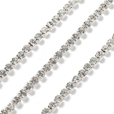 Iron Rhinestone Glass Cup Chain CH-U001-01X-1