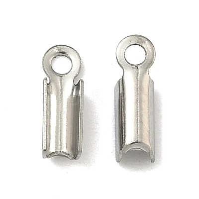 Tarnish Resistant 304 Stainless Steel Folding Crimp Ends STAS-R063-28-1