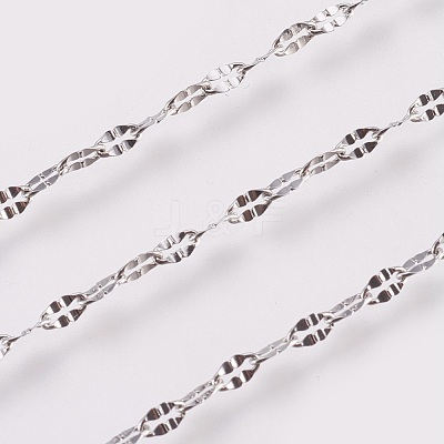 Tarnish Resistant 304 Stainless Steel Dapped Chains CHS-K008-14B-1