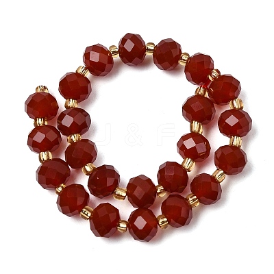 Natural Carnelian(Dyed & Heated) Beads Strands G-D105-B12-1