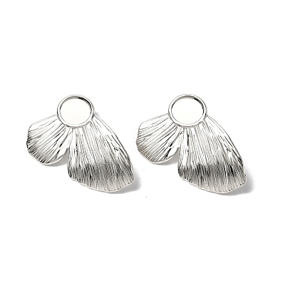 Non-Tarnish 304 Stainless Steel Stud Earring Findings STAS-F286-06B-P-1