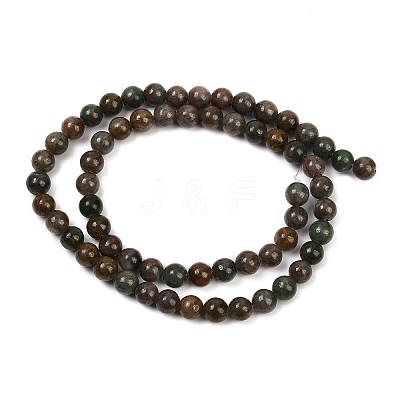 Natural Garnet Beads Strands G-H093-B04-6mm-1