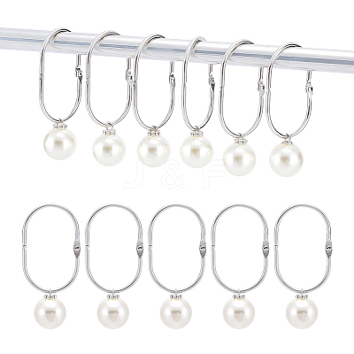 304 Stainless Steel Shower Curtain Rings for Bathroom HJEW-NB00301-1