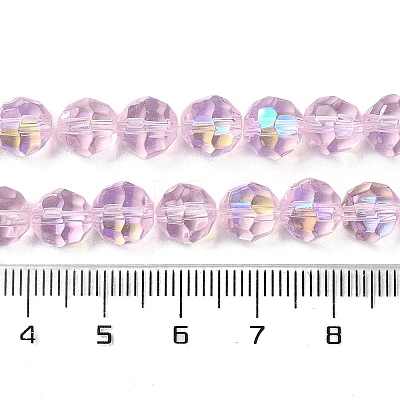 Electroplate Glass Beads Strands EGLA-Q129-02A-AB02-1